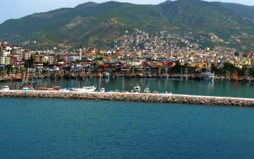 Картинка турция alanya города панорамы панорама