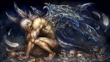 Картинка dragon`s crown видео игры демон черепа