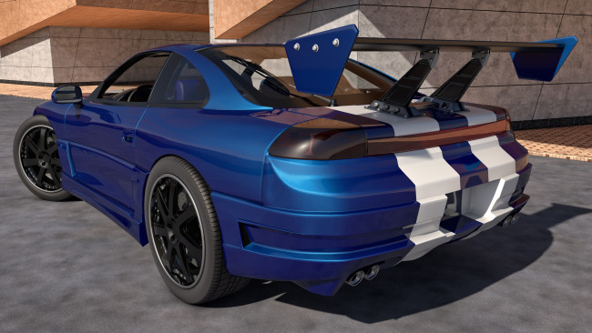 Обои картинки фото автомобили, 3д, 1996, dodge