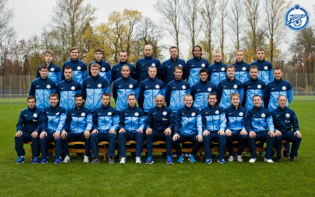 Обои картинки фото зенит, спорт, футбол, команда, игроки