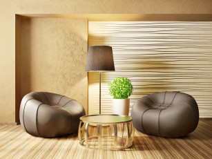 Картинка интерьер столовая стиль цветок столик кресла