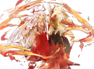 Картинка аниме touhou pokemon арт девушка