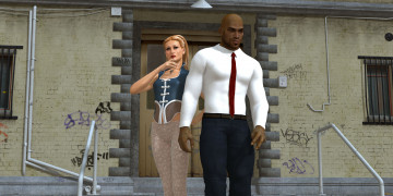 Картинка 3д+графика люди+ people мужчина девушка