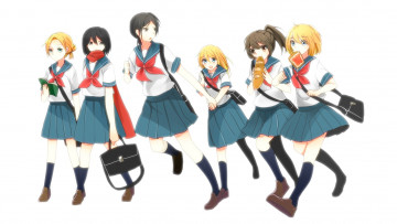 Картинка аниме shingeki+no+kyojin атака титанов арт персонажи