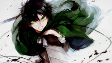 Картинка аниме shingeki+no+kyojin eren jaeger атака титанов арт