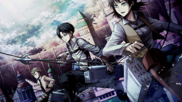 Картинка аниме shingeki+no+kyojin levi атака титанов арт rivaille