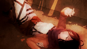 Картинка аниме shingeki+no+kyojin mikasa ackerman атака титанов арт