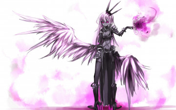 Картинка shirogane+usagi аниме -angels+&+demons чулок доспех магия улыбка когти крыло демон