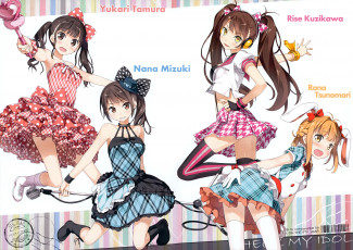 Картинка аниме kantoku+ artbook kujikawa rise mizuki nana tamura yukari tsunomori rona арт девочки kantoku