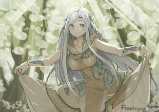 Картинка аниме unknown +другое арт девушка платье frostcyco kisara yu-gi-oh