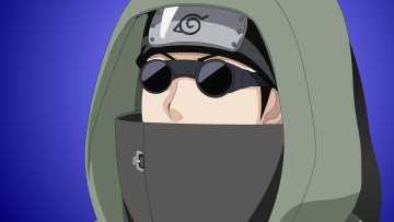 Картинка аниме naruto взгляд парень shino aburame фон