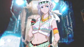 Картинка аниме unknown +другое глаза девушка помещение украшения