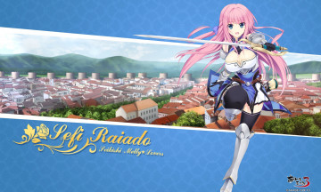 Картинка akabei+sof++3 аниме seikishi+melty+lovers фон оружие взгляд девушка