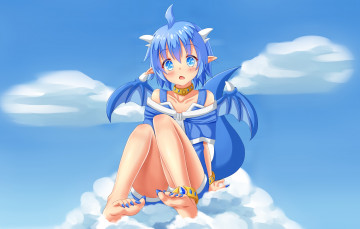 Картинка аниме животные +существа fast-runner-2024 kota дракончик девочка арт