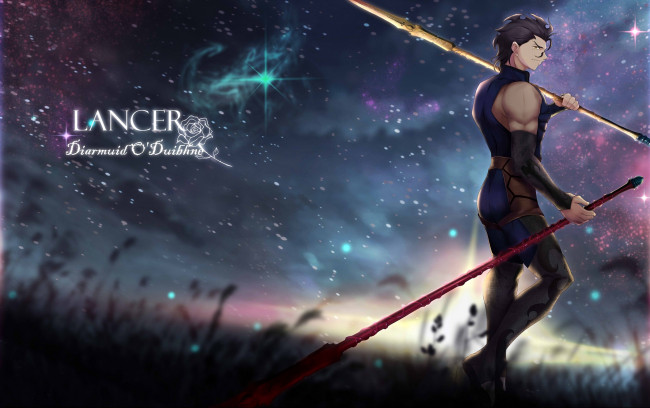 Обои картинки фото аниме, fate, zero, копейщик, судьба, начало, лансер