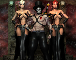 Картинка 3д+графика фантазия+ fantasy фон взгляд девушки