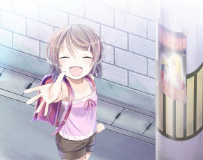 Картинка аниме oreimo девушка фон взгляд