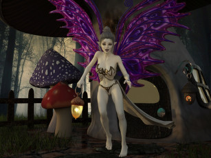 Картинка 3д+графика эльфы+ elves взгляд эльфийка фон грудь