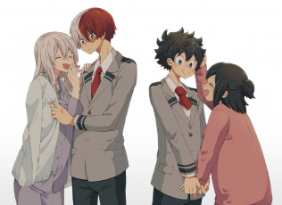 Картинка аниме boku+no+hero+academia мамы парни