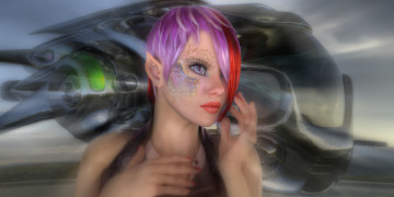 Картинка 3д+графика эльфы+ elves эльфийка фон взгляд