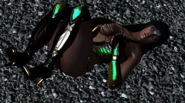 Картинка 3д+графика существа+ creatures девушка взгляд фон