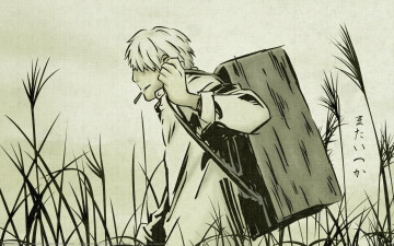 Картинка аниме mushishi ginko