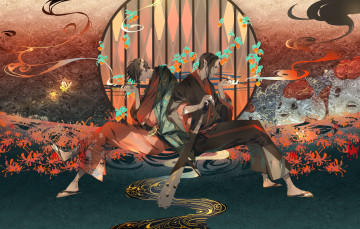 Картинка аниме ангелы +демоны персонажи разные