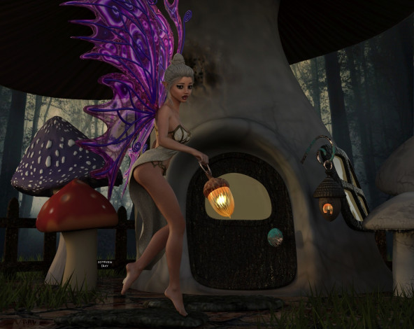 Обои картинки фото 3д графика, эльфы , elves, эльфийка, взгляд, фон