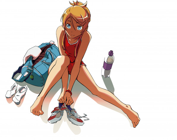 Обои картинки фото аниме, oreimo, фон, взгляд, девушка