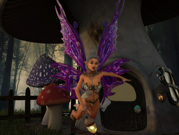 Обои картинки фото 3д графика, эльфы , elves, взгляд, эльфийка, фон