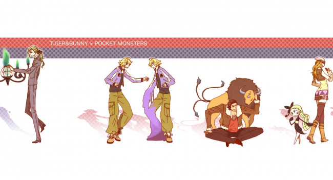 Обои картинки фото аниме, tiger and bunny, разные, персонажи, покемоны