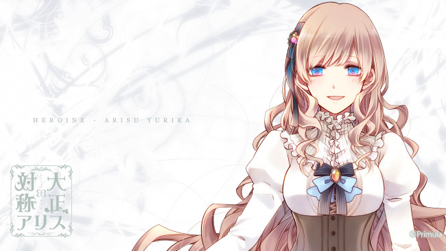 Обои картинки фото taishou x alice, аниме, фон, взгляд, девушка