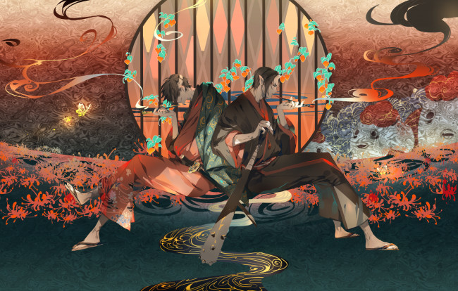 Обои картинки фото аниме, ангелы,  демоны, персонажи, разные