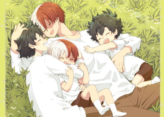 Обои картинки фото аниме, boku no hero academia, парни, дети