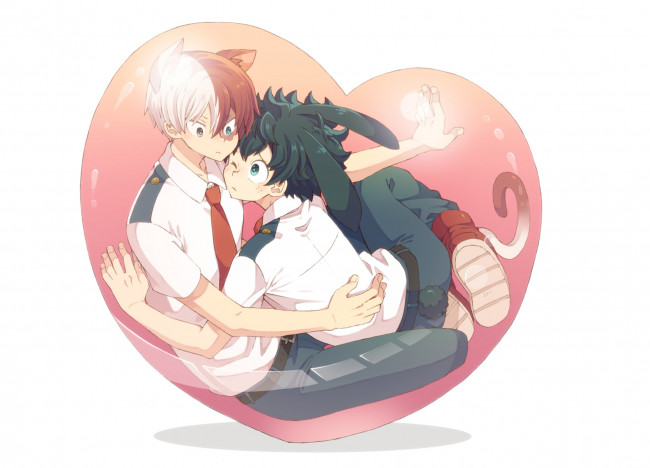 Обои картинки фото аниме, boku no hero academia, парни