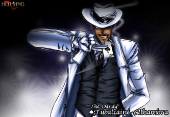 Картинка аниме hellsing vampire tubalcain костюм карта вампир