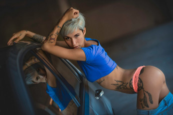 Картинка девушки -unsort+ блондинки +светловолосые фон взгляд девушка