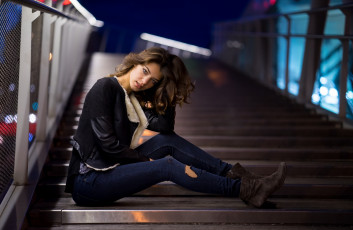 Картинка девушки -unsort+ брюнетки темноволосые взгляд лицо