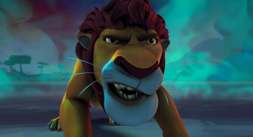 Картинка мультфильмы the+wild лев оскал