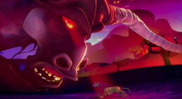 Картинка мультфильмы the+wild существо рога лев