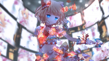 Картинка аниме магия +колдовство +halloween девочка