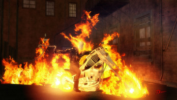 Картинка рисованное комиксы призрачный гонщик