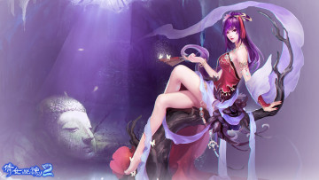 Картинка видео+игры ~~~другое~~~ девушка магия игра веер маг npc история призрака 2