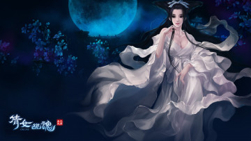 Картинка видео+игры ~~~другое~~~ девушка ночь луна игра локация npc история призрака