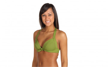 Картинка девушки -unsort+ брюнетки темноволосые купальник модель улыбка брюнетка