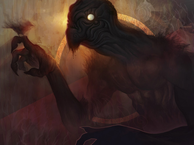 Обои картинки фото фэнтези, нежить, существо, птица