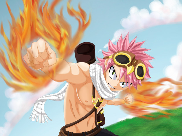 Обои картинки фото аниме, fairy tail, хвост, феи