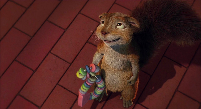 Обои картинки фото мультфильмы, the wild, бусы, белка