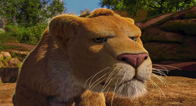 Обои картинки фото мультфильмы, the wild, деревья, львенок