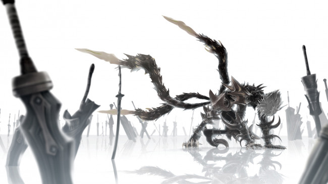 Обои картинки фото аниме, hack, sign, монстр